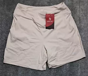 New Santiny Shorts Womens Sz Large Activewear Gym Yoga Workout Biker Leggings - Picture 1 of 8