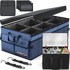 FORTEM Car Trunk Organizer with Cooler, Collapsible Multi Compartment Car Org...