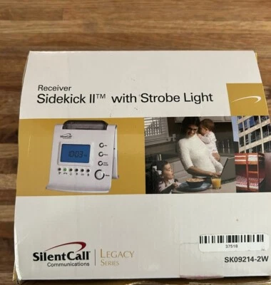 Receptor de comunicações SilentCall Sidekick II com luz estroboscópica novo frete grátis - Imagem 1 de 2