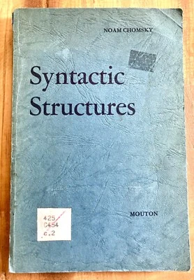 SYNTACTIC STRUCTURES by NOAM CHOMSKY 1971 NINTH PRINT FIRST BOOK MIT EX-LIB RARE - Image 1 of 4