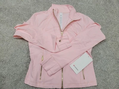 Jaqueta cropped Lululemon Define Nulu tamanho 10 cor blush quartzo/ouro/ouro - Imagem 1 de 4