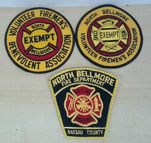 3-Vintage North Bellmore Fire Department Nassau County NY patches - Picture 1 of 18
