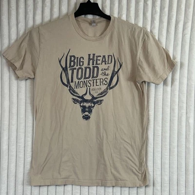 Camiseta Big Head Todd And The Monsters Boulder Co Bronceada Manga Corta Gráfica Banda M Foto 1 de 4