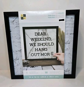 Letter Message Board American Crafts 12x12 Wood Home Decor With Characters New  - Picture 1 of 7