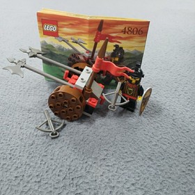 Vintage Lego Castle 4806 Axe Battle Cart With Instructions 