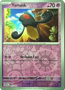 Yanmask Paradox Rift Pokemon TCG 075/182 Reverse Holo Common  - Picture 1 of 1