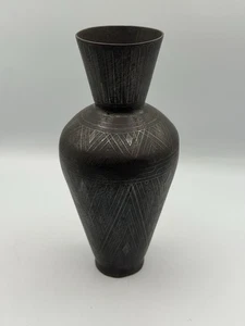 "Florero africano vintage hecho a mano de los años 50 9""" - Imagen 1 de 7