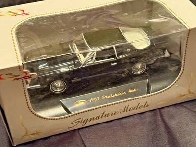 Signature Models 1963 STUDEBAKER AVANTI Black 1:32 Scale Original Box NICE - Image 1 of 4