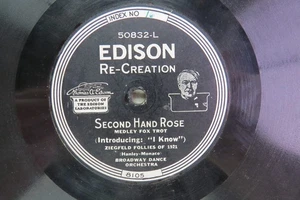 Broadway Dance Orch - EDISON 50835 - Second Hand Rose - Fox Trot - Picture 1 of 4