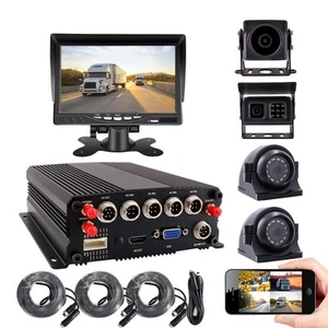 4CH GPS 4G WiFi 1080P Truck DVR MDVR Video Recorder APP Remote View IP68 Camera - Picture 1 of 7