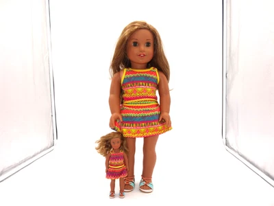 American Girl Lea Clark Doll 18-inch with a Mini Lea Clark Doll 2 Dolls - Image 1 of 4