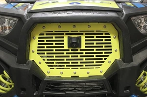 Custom Steel Grille for RIDE COMMAND Polaris RZR 1000 XP 2017-2018 Lime Squeeze - Picture 1 of 5