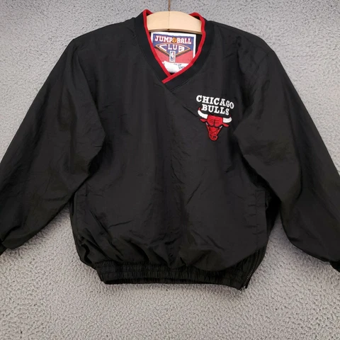 Chicago Bulls Mighty Mac Jump Ball Club Pullover Jacket Youth Medium 10-12 Cover