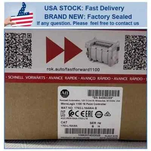 Allen Bradley 1763-L16AWA SER B MicroLogix 1100 16 Point Controller 1763L16AWA - Picture 1 of 6