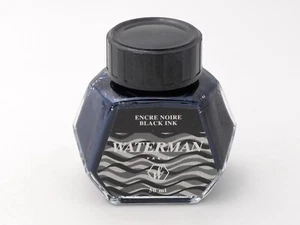 ANCIEN FLACON - BOUTEILLE D'ENCRE - ENCRE NOIRE BLACK INK - WATERMAN PARIS - Bild 1 von 4