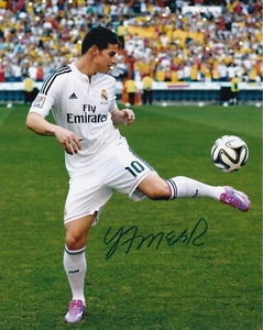 James Rodríguez Signed Autograph 8X10 Photo Real Madrid C.F. Colombia - Picture 1 of 1