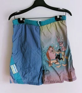 Vintage Looney Tunes Scuba Club Swim Trunks Shorts Boys 14 Size Large - Picture 1 of 5