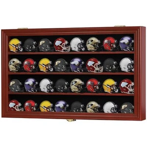 Estuche Armario de Pared Bolsillo Pro Mini Cascos Soporte de Exhibición Estante de Madera Protección UV - Imagen 1 de 8