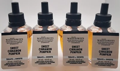 NEW! Bath & Body Works Sweet Cinnamon Pumpkin Wallflower Bulbs Set of 4 - Image 1 of 2