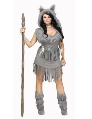 NEW Spirit Wolf Dancer Women’s Halloween Costume Cosplay S/M (2-8) - Image 1 of 4
