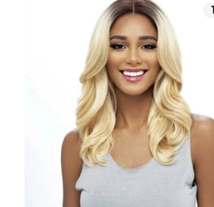 VANESSA SYNTHETIC DEEP MIDDLE PART SWISSILK LACE FRONT WIG - TOPS DM JAYA - Picture 1 of 6
