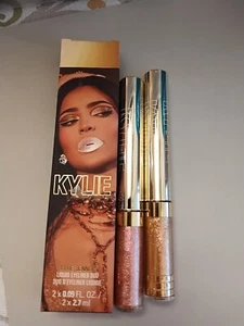 KYLIE 24K BIRTHDAY COLLECTION LIQUID Eyeliner Eye Liner DUO Gold Limited Ed NIB - Picture 1 of 2