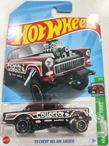 2024 HOT WHEELS DIECAST CAR ‘55 Chevy Bel Air Gasser #2/5 Reserve Rake LONG CARD - Picture 1 of 3