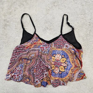 Angie Paisley Print Crop Top Sweetheart adjustable, spaghetti strap Large - Picture 1 of 6
