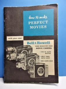 How to Make Perfect Movies Bell & Howell 16mm Movie Camera 200-T, 200 S, 200 TA - Picture 1 of 4