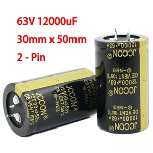 Condensadores electrolíticos de aluminio 63V 12000uF 12000uF 63V 105C a presión en 30x50 mm - Imagen 1 de 5