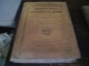 SUPPLEMENTO ANNUALE ALLA ENCICLOPEDIA DI CHIMICA  1884-85 - Picture 1 of 1