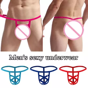 Sexy Men G-String Underwear Jockstrap Pouch Bikini Briefs T-back Thong Panty - Bild 1 von 22