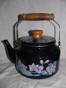 Sakura Emaille Teekessel Kirschblüten 1981 GAILSTYN-SUTTON JAPAN Vintage - Bild 1 von 5