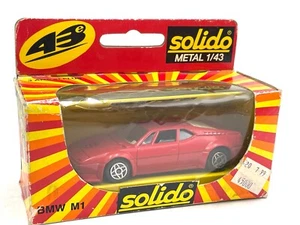 VINTAGE SOLIDO 1209 BMW M1 1/43 NEW OLD STOCK #AG - Foto 1 di 4
