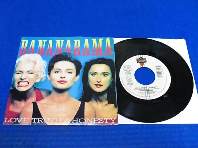 BANANARAMA - Love Truth & Honesty / Strike It Rich - 80s Rock 45 w/Pic Sleeve EX - Image 1 of 2