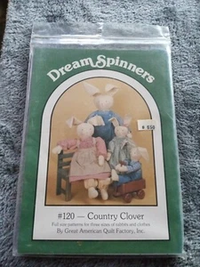 Vintage (1986) Neu Dream Spinner Bastelmuster Country Clover #120 ungeschnitten - Bild 1 von 3