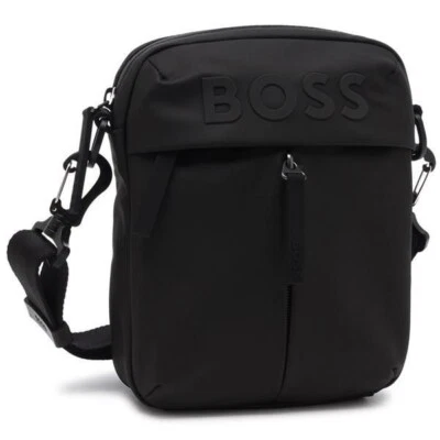 VENTA HUGO BOSS Bolso de Hombro STORMY NS ZIP 3D Logo Correas Ajustables Negr... - Imagen 1 de 4
