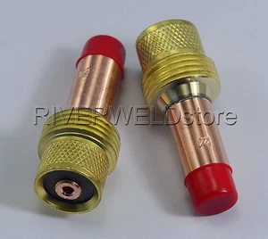 45V26 2.4mm TIG Gas Lens Collets Body Fit TIG Torch SR PTA DB WP 17 18 26 2PK - Picture 1 of 2