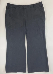 Lane Bryant Womens Size 18 Dark Gray Drape Wide Leg Dress Pants Stretch Spandex - Picture 1 of 9