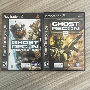 Tom Clancy’s Ghost Recon 1 y 2 Lote PS2 PlayStation 2 Completo Probado - Imagen 1 de 4