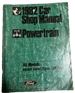 1982 Ford Car Power train Shop Manual All Models Except Escort Exp Lynx - Bild 1 von 8
