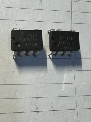 2pezzi TOP242PN TOP242P Switching Regulator Voltage 15W DIP7 POWER INTEGRATIONS