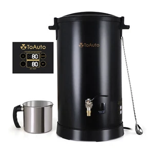 TOAUTO 10L Sojawachsschmelzer Business Elektrischer Kerzenschmelztiegel Digitalanzeige  - Bild 1 von 13