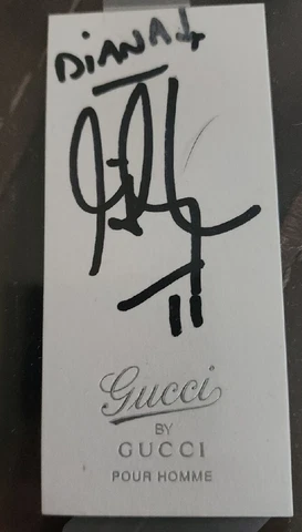💥Gilby Clarke Guns N' Roses Auto On Gucci Card Hand Signed In ITALY no COA 💥 Cover