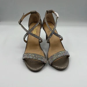 Thalia Sodi Womens Darria 4 Embellished Evening Heels Silver Size 6.5W - Picture 1 of 8