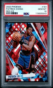 PSA 10 Patrick Ewing - 2023 Panini Phoenix #181 Red Ice Color Match Knicks - Foto 1 di 2