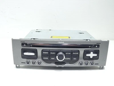 Peugeot 308 CD Stereo head unit 07-14 Radio CD player SD card 96661987XH - Image 1 of 4
