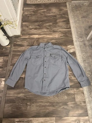 Camisa de manga larga North River Outfitters para hombre con botones de algodón grande 574 Foto 1 de 4