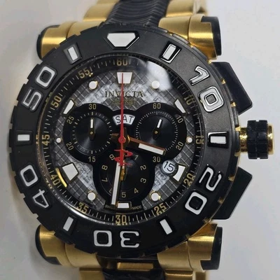 Invicta Reserve Ocean Hawk Chronograph Watch 6314 48mm Black Gold - Image 1 of 4