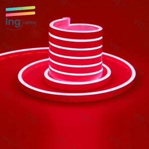 110V Neon RED  Light Strip 8mm*16mm Flexible LED Rope Light Cuttable Waterproof - Picture 1 of 16
